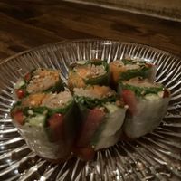 Vegan spring rolls   at Cafe Banmari in Mishima