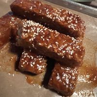 Tempeh wings with Korean bbq sauce  at Equilibrium Brewery in Middletown