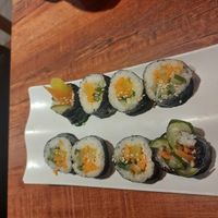 Pickled radish kimbab at Rolling Rice - Marina Square in Central Singapore