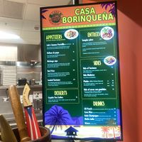 Digital Menu  at Casa Borinqueña in San Francisco