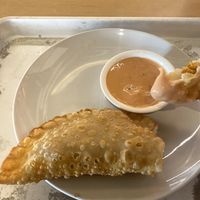 Pastelillo (Think Savory Empanada) Had A Nice Crunch - Soft Interior   at Casa Borinqueña in San Francisco