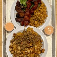 Sample Platter, Loaded Tostones  at Casa Borinqueña in San Francisco