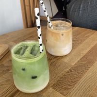 Matcha with sprout milkk  at Hygge Cafe Gdynia in Gdynia