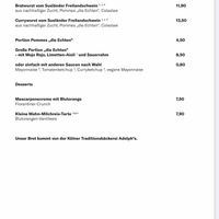   at Stadtgarten Restaurant  in Cologne