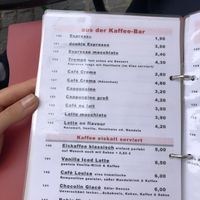 Karte: Kaffee  at Charlotte - das etwas andere Café in Regensburg