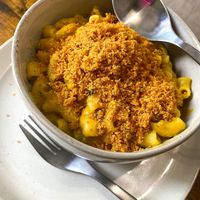 Mac n cheese at Barely Vegans in New Rochelle