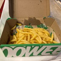 Garlic butter fries at Oowee Vegan in Brighton