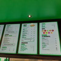 menu at Oowee Vegan in Brighton