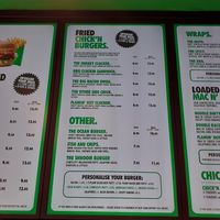 menu at Oowee Vegan in Brighton