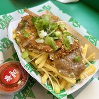 Cluckin’ fries  at Oowee Vegan in Brighton