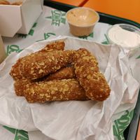 Chicken tenders at Oowee Vegan in Brighton