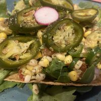 Corn & Avocado Tostada  at Diego's in Providence