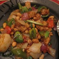 GardeinTM Cashew Chick’n, Celery, Mushrooms & Ginger at Wynn Hotel - Red 8 in Las Vegas