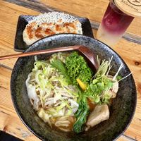 Miso Ramen, Gyoza, Yuzu Limo  at Shisomen in Berlin