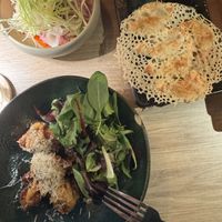 Wontons, gyozas and tempura cauliflower   at Shisomen in Berlin