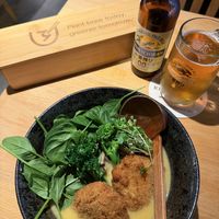 Sweet potato ramen in a creamy sauce, sorry forgot to snap a pic of the menu title  at Shisomen in Berlin