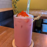 Strawberry drink at Shisomen in Berlin
