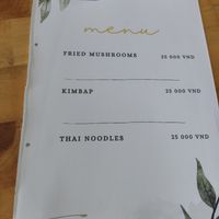 Menu at Quan Chay Buffet Lac Tam Vegan in Hue