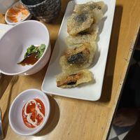 Fried banh loc  at Quan Chay Buffet Lac Tam Vegan in Hue