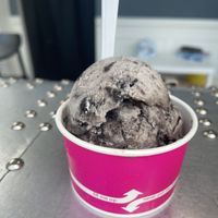 Small vegan Cookies n Cream (made with oatmilk )  at LiftOff Creamery in Indianapolis