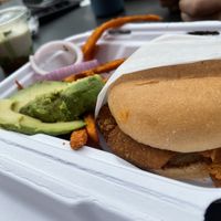 You can’t really tell in the photo but the sweet potato fries were $1.50 more and there are barely any there  at Native Foods in Boulder