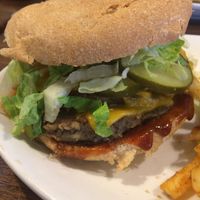 Great Big Mac burger...the perfect meal before heading into Rocky Mountain National Park! at Native Foods in Boulder