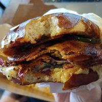 BBQ Brisket Burger : Really good, definitely a favorite at Native Foods in Boulder
