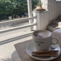 Soy Cappuccino   at Krok Monsieur All day Bistrot in Tinos