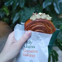 "Croissant" (it has a pistachio filling) at Holy Llama - Sintagma in Athens