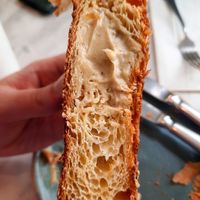 Pistachio 'wonder wheel' cross section at Holy Llama - Sintagma in Athens