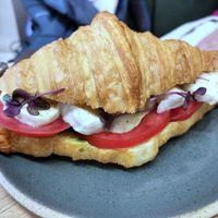 Caprese croissant at Holy Llama - Sintagma in Athens