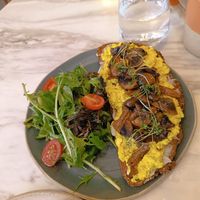 Tofu scramble at Holy Llama - Sintagma in Athens