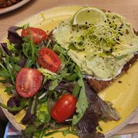 Avo on toast at Holy Llama - Sintagma in Athens