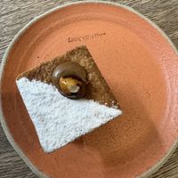 Pastry with a Nutella style filling   at Holy Llama - Sintagma in Athens