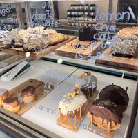 Display case in afternoon   at Holy Llama - Sintagma in Athens