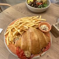 steak croissant (€10) - my recommendation!   at Holy Llama - Sintagma in Athens