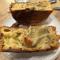Chocolate croissant w/pistachio cream at Holy Llama - Sintagma in Athens