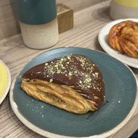 Dubai Croissant (yum)   at Holy Llama - Sintagma in Athens