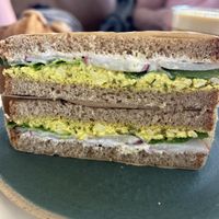 Egg salad sandwich  at Holy Llama - Sintagma in Athens