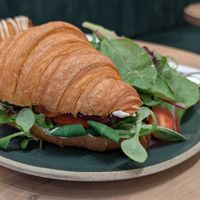 Steak Croissant meal at Holy Llama - Sintagma in Athens