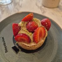 Pistachio tartelette at Holy Llama - Sintagma in Athens