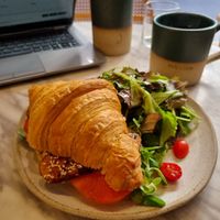 Steak croissant at Holy Llama - Sintagma in Athens