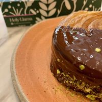 Pistachio Wheel and Box of Macaroons  at Holy Llama - Sintagma in Athens