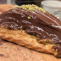 Dubai Chocolate croissant at Holy Llama - Sintagma in Athens