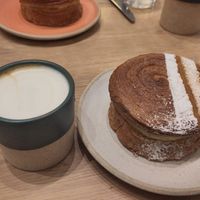 Bougatsa and coffee at Holy Llama - Sintagma in Athens