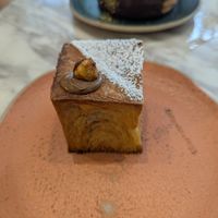 Chocolate-hazelnut cruffin at Holy Llama - Sintagma in Athens