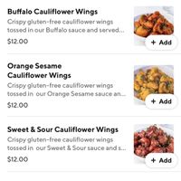 Popular menu items  at Malibu Wings in Denver