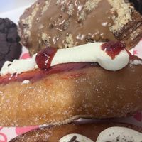 Jam and cream doughnut  at Pippa's Pantry in Camp Hill