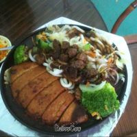 Mock fish meal that owner suggested at Jardin Verde in Santo Domingo