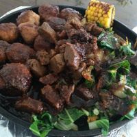 Mushroom Balls on a Clay Plate at Jardin Verde in Santo Domingo